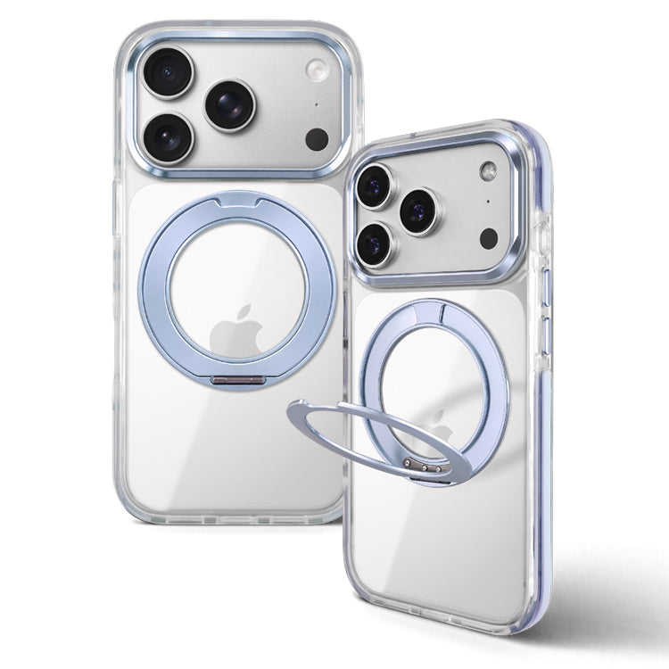 MagSafe対応 360度回転 リング付き スタンド内蔵 クリア iPhone ケース