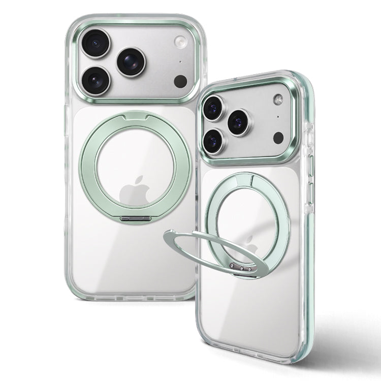 MagSafe対応 360度回転 リング付き スタンド内蔵 クリア iPhone ケース