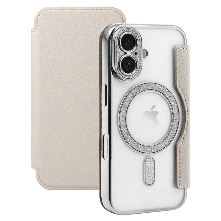 Magsafe対応手帳型iPhoneケース｜くすみカラー×カード収納付き（全6色）