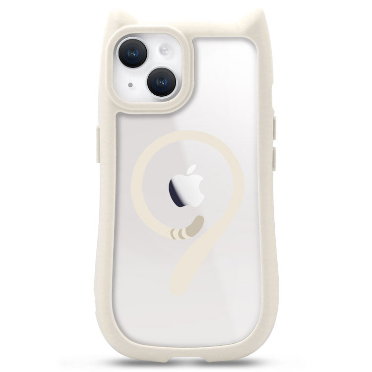 Magsafeリング付きネコミミiPhoneケース[iPhone16シリーズ]