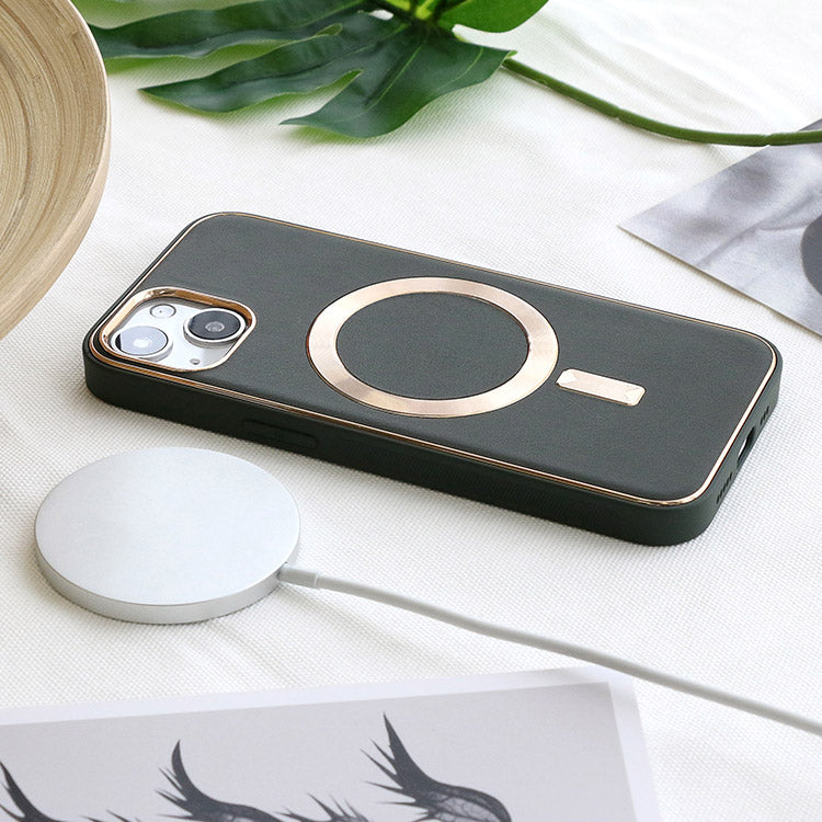 【ショルダーストラッププレゼント】MagSafe対応PUレザーiPhoneケース [iPhone15/14シリーズ]