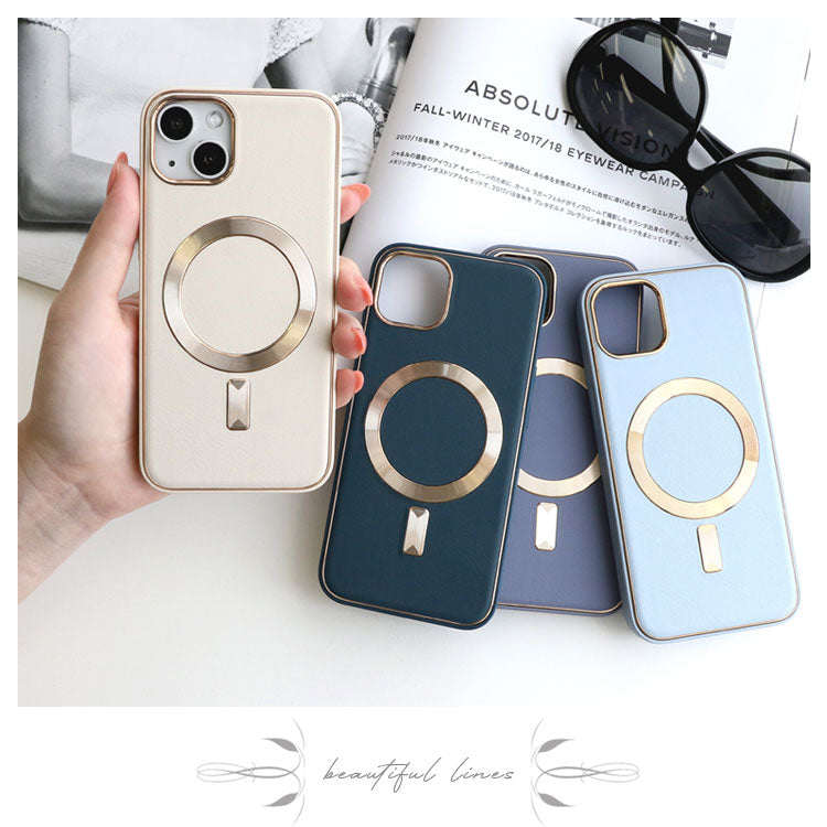 【ショルダーストラッププレゼント】MagSafe対応PUレザーiPhoneケース [iPhone16シリーズ]