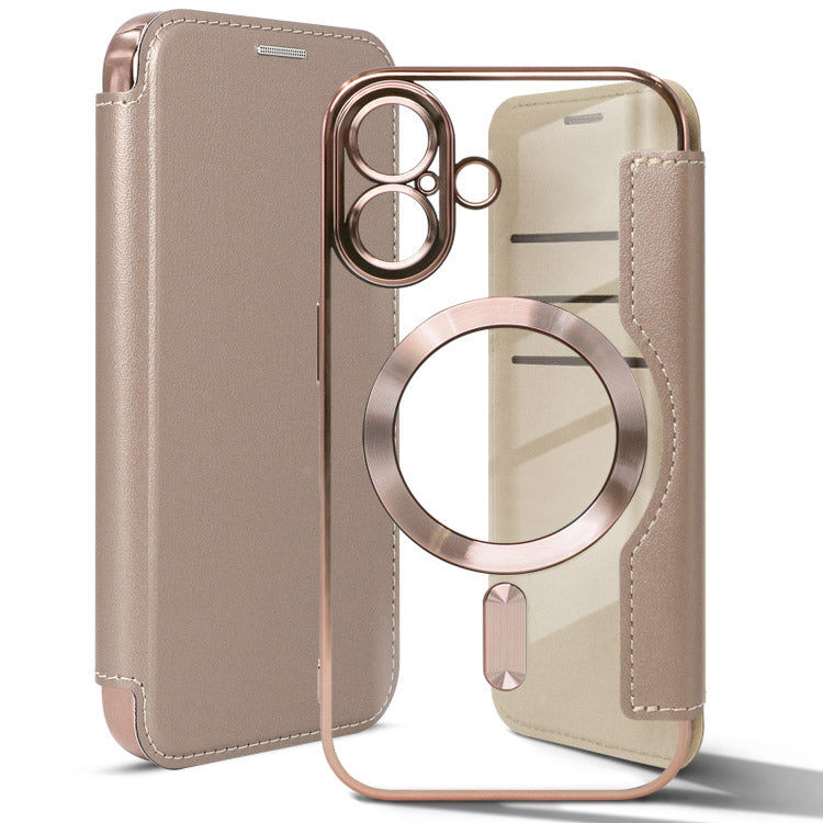 MagSafe対応手帳型フラットiPhoneケース[iPhone16/15シリーズ]
