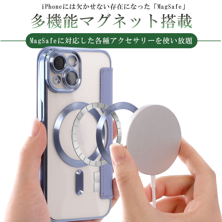 MagSafe対応手帳型フラットiPhoneケース[iPhone14/13/12/11シリーズ]