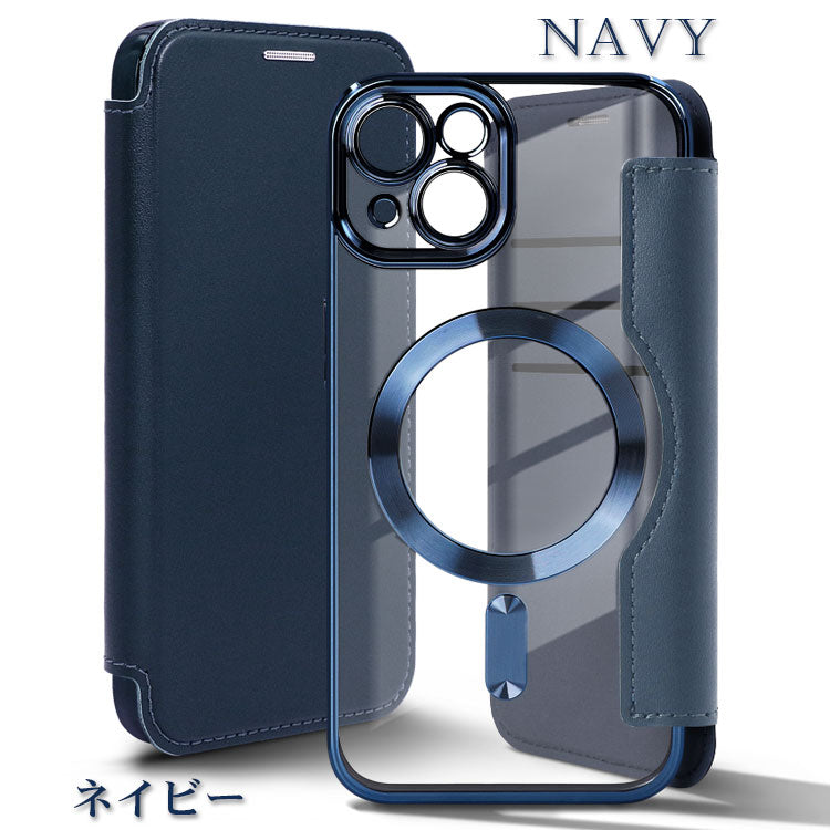MagSafe対応手帳型フラットiPhoneケース[iPhone16/15シリーズ MagSafe対応手帳型フラットiPhoneケース[iPhone16/15シリーズ