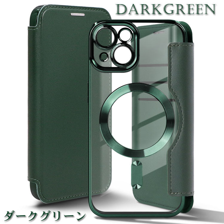 MagSafe対応手帳型フラットiPhoneケース[iPhone16/15シリーズ MagSafe対応手帳型フラットiPhoneケース[iPhone16/15シリーズ