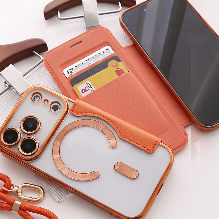 MagSafe対応手帳型フラットiPhoneケース[iPhone17シリーズ]