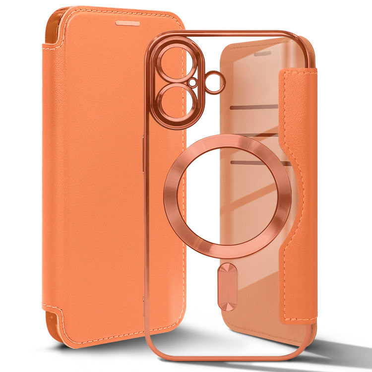 MagSafe対応手帳型フラットiPhoneケース[iPhone17シリーズ]