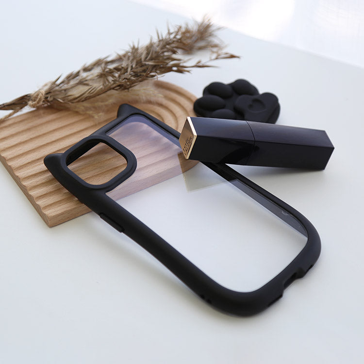 【ショルダーストラッププレゼント】ネコミミつきiPhoneケース[iPhone15/14シリーズ]