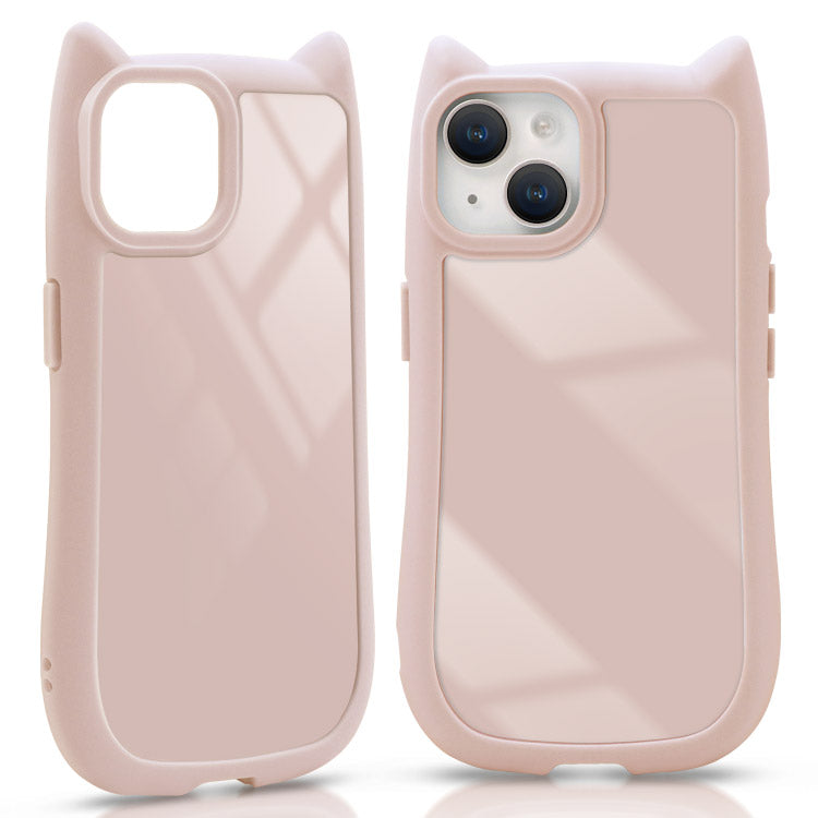 【ショルダーストラッププレゼント】ネコミミつきiPhoneケース[iPhone15/14シリーズ]