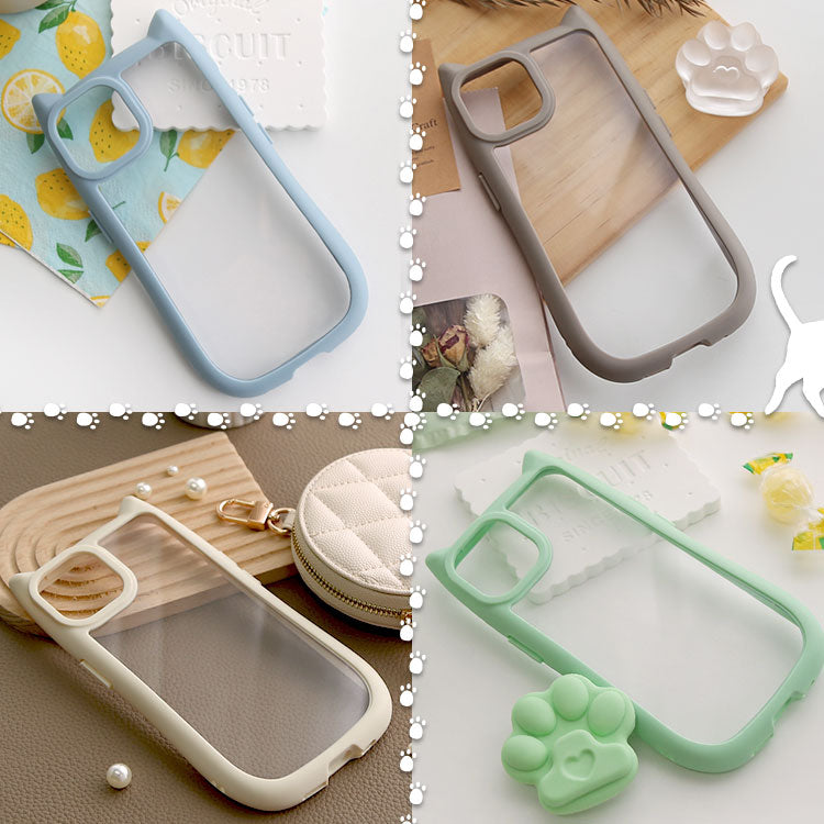 【ショルダーストラッププレゼント】ネコミミつきiPhoneケース[iPhone15/14シリーズ]