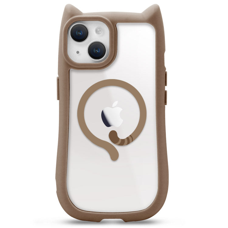 【ショルダーストラッププレゼント】Magsafeリング付きネコミミiPhoneケース[iPhone15/14/13/12シリーズ]