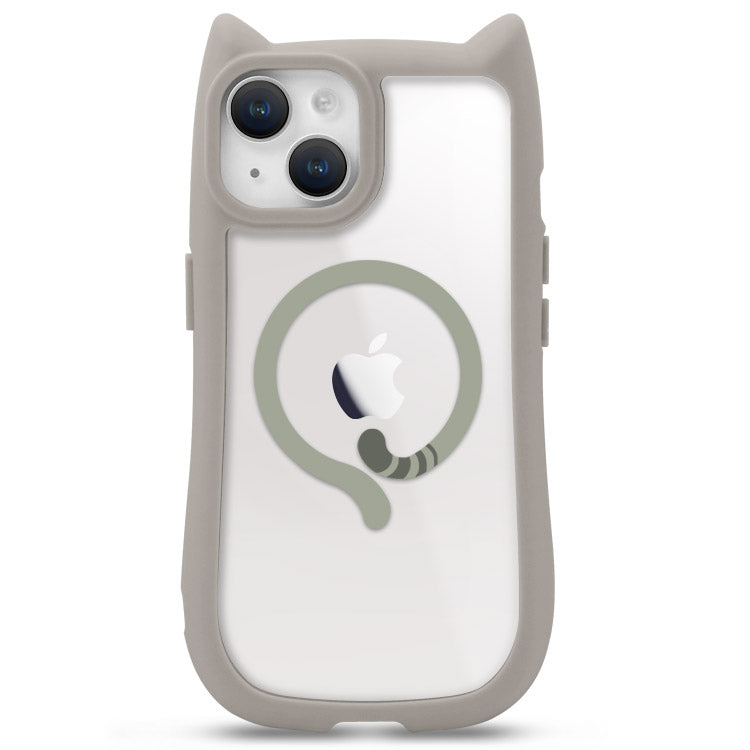 【ショルダーストラッププレゼント】Magsafeリング付きネコミミiPhoneケース[iPhone16シリーズ]