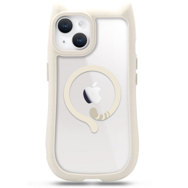 【ショルダーストラッププレゼント】Magsafeリング付きネコミミiPhoneケース[iPhone16シリーズ]