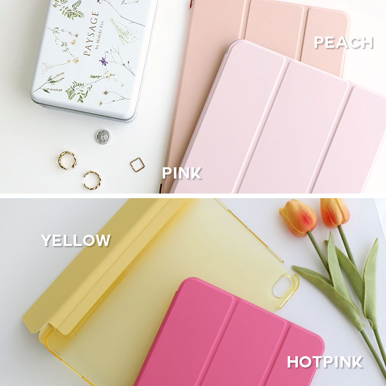 【ガラスフィルム&タッチペン付き】全16カラー｜シンプルデザイン iPadケース