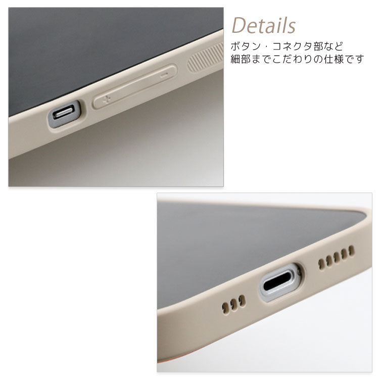 【ショルダーストラッププレゼント】ゴールドライン｜シンプルエレガンス プレミアム PUレザー iPhoneケース[iPhone12/11/SEシリーズ]