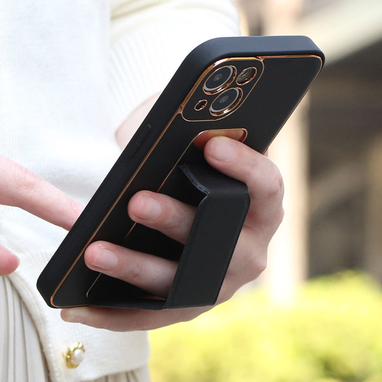 【ショルダーストラッププレゼント】落下防止ベルト付きiPhoneケース[iPhone16/15シリーズ]