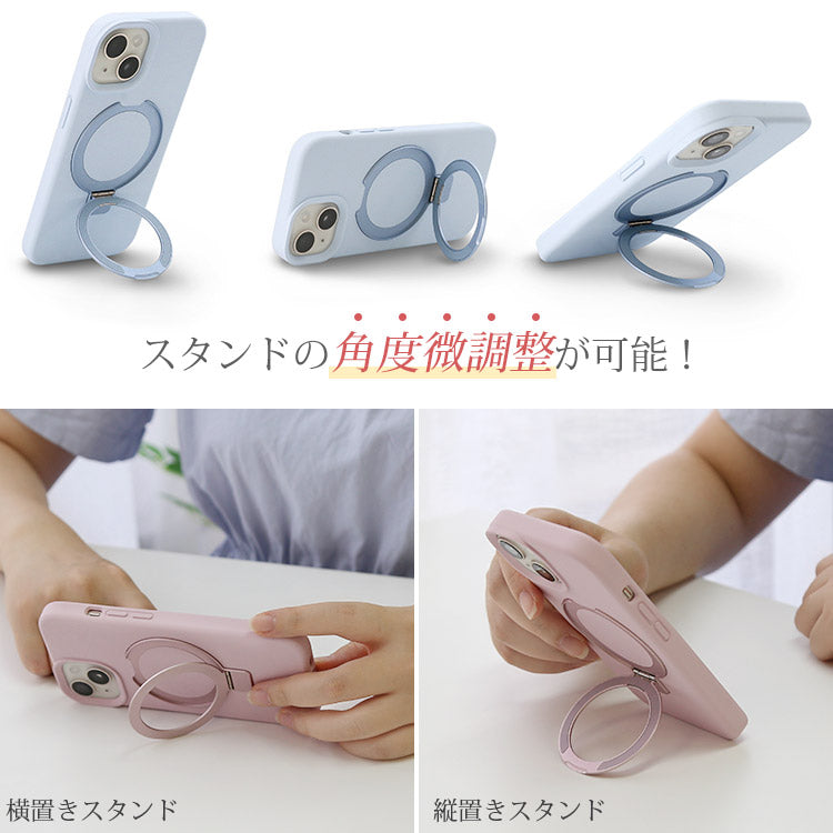 【ショルダーストラッププレゼント】MagSafe対応リキッドシリコンiPhoneケース