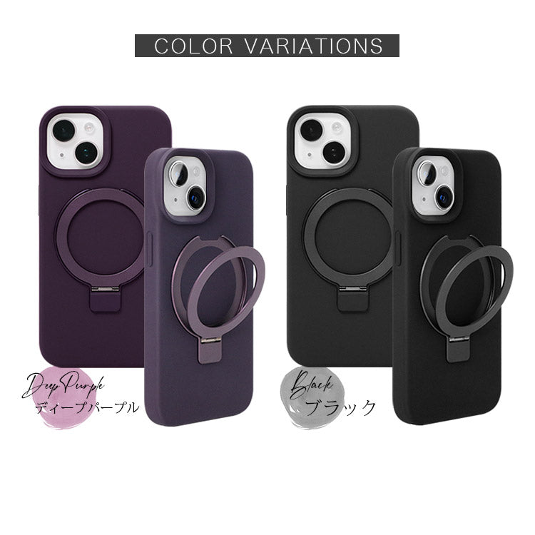 【ショルダーストラッププレゼント】MagSafe対応リキッドシリコンiPhoneケース