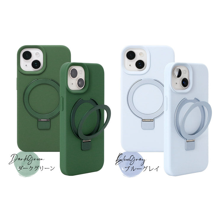 【ショルダーストラッププレゼント】MagSafe対応リキッドシリコンiPhoneケース