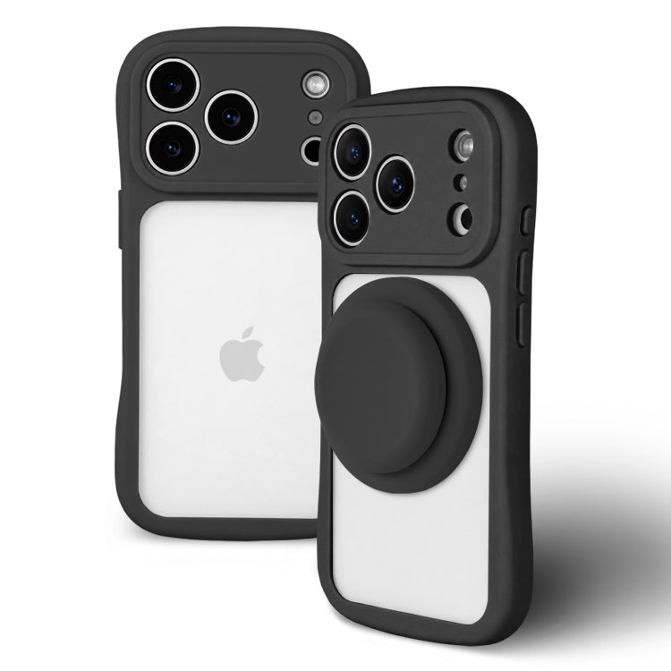 【MagSafeグリップセット】背面クリア バンパーケース パステルカラー iPhoneケース