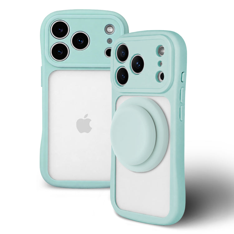 【MagSafeグリップセット】背面クリア バンパーケース パステルカラー iPhoneケース