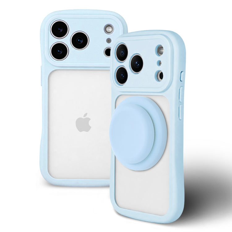 【MagSafeグリップセット】背面クリア バンパーケース パステルカラー iPhoneケース