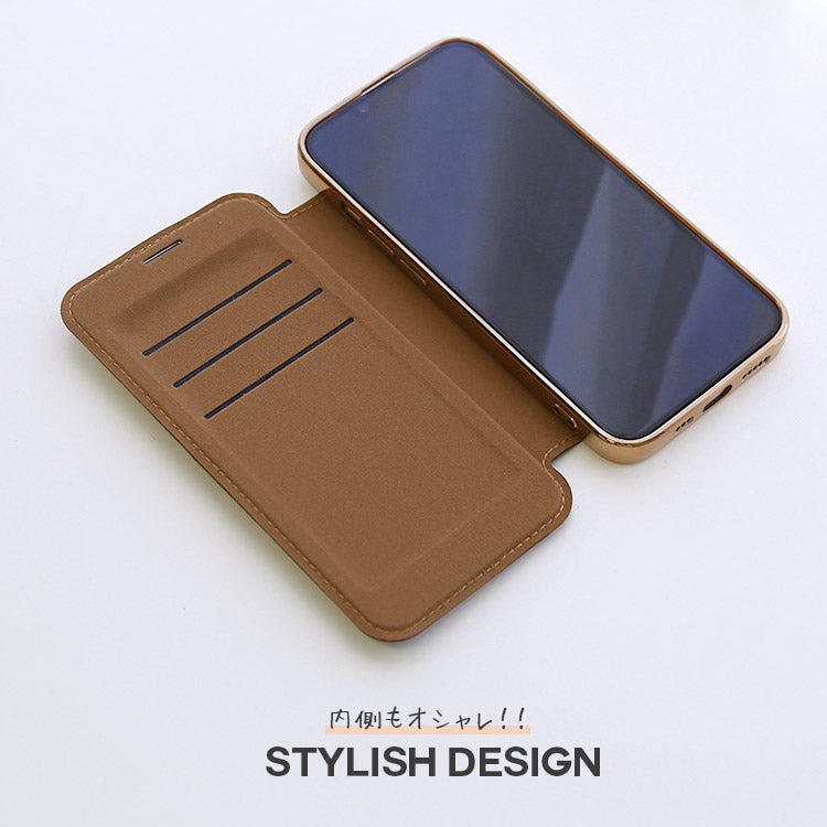 MagSafe対応手帳型キルティングiPhoneケース