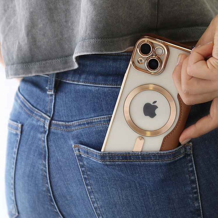 MagSafe対応手帳型キルティングiPhoneケース