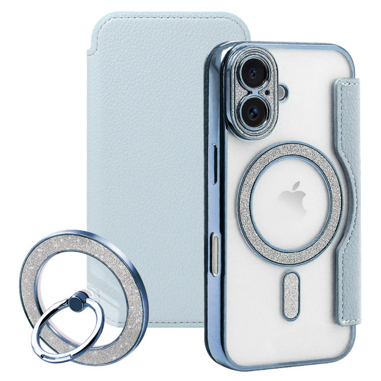 Magsafe対応手帳型iPhoneケース｜Magsafe対応クリアリング付きセット