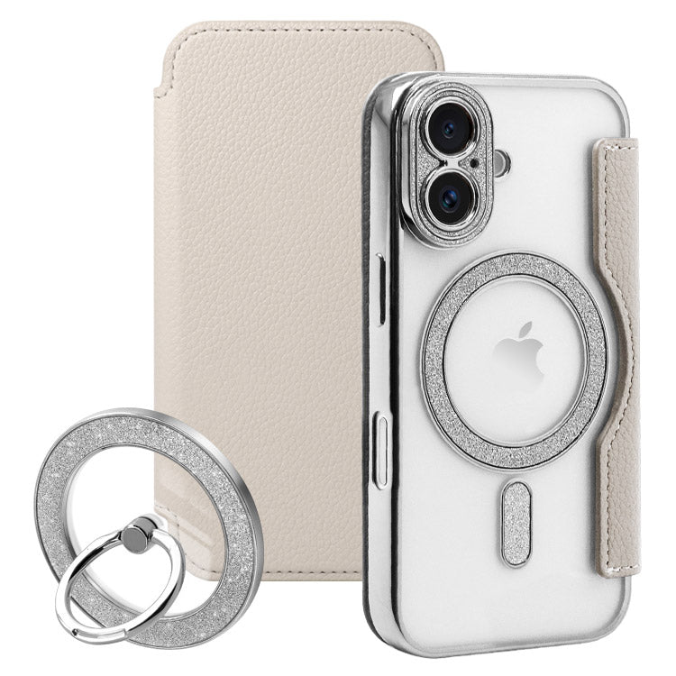 Magsafe対応手帳型iPhoneケース｜Magsafe対応クリアリング付きセット