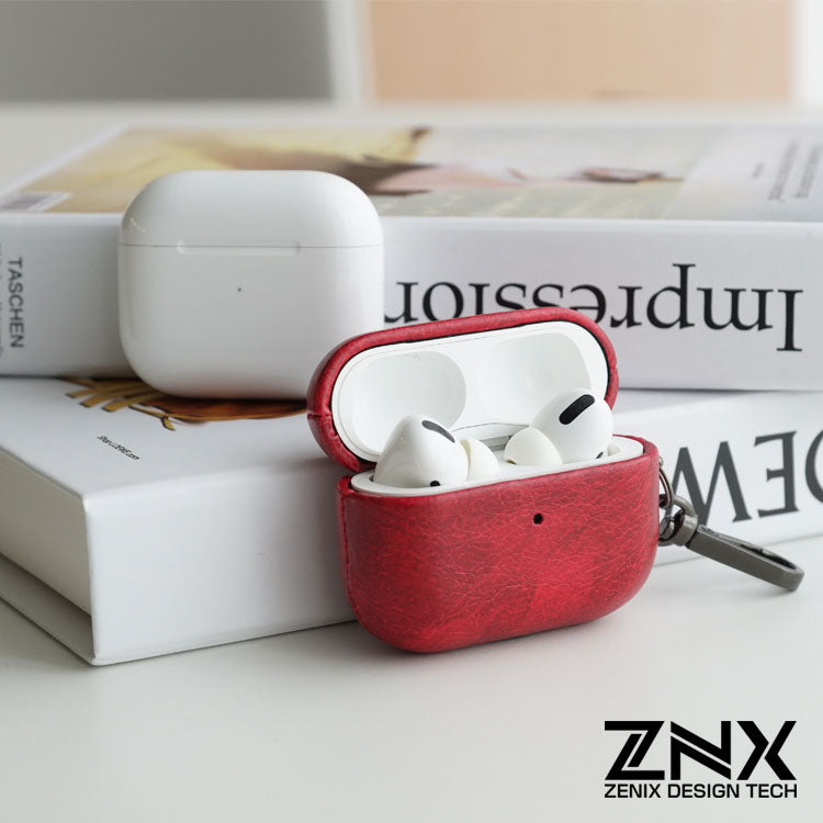 ヴィンテージカラー AirPods/AirPods Proケース | カラビナ付き